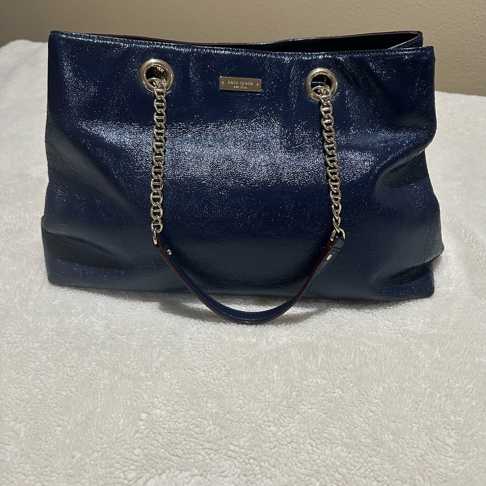 Kate Spade Shimmering Navy Shoulder Bag